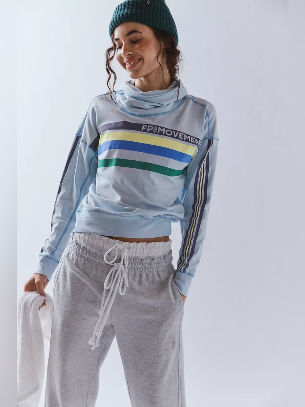 NWT! FP Free People Movement Long Shot Mock Neck Sz XS & Small - Picture 4 of 4